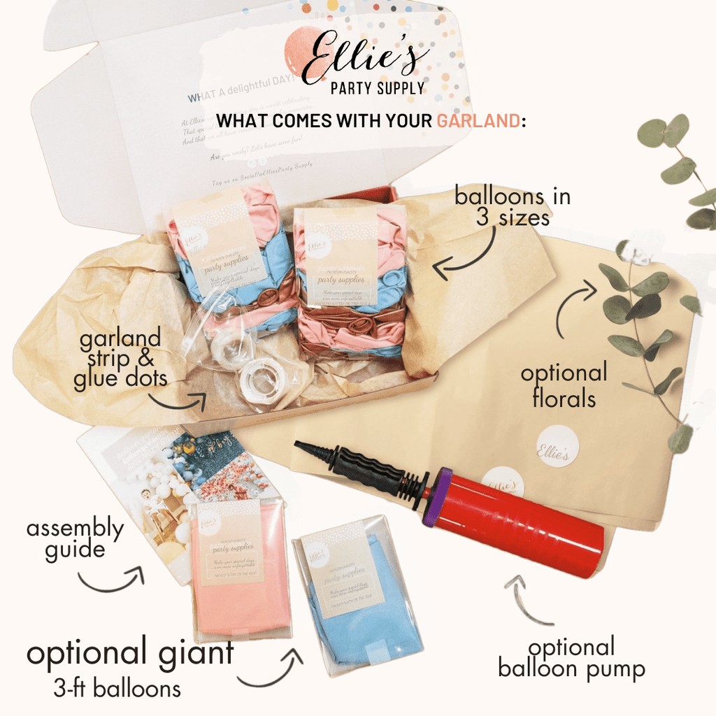 Boho Natural and Neutral Balloon Garland Kit – Blush & Mocha