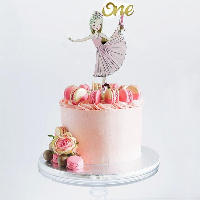New Colored Flowers Happy Birthday Cake Topper Happy Birthday Cake Topper Acrylic With Flowers Cupcake Topper For Various Birthday Party Cake Decorations Golden Acrylic Birthday Party Dessert Decoration For Baby Shower Baking Supplies